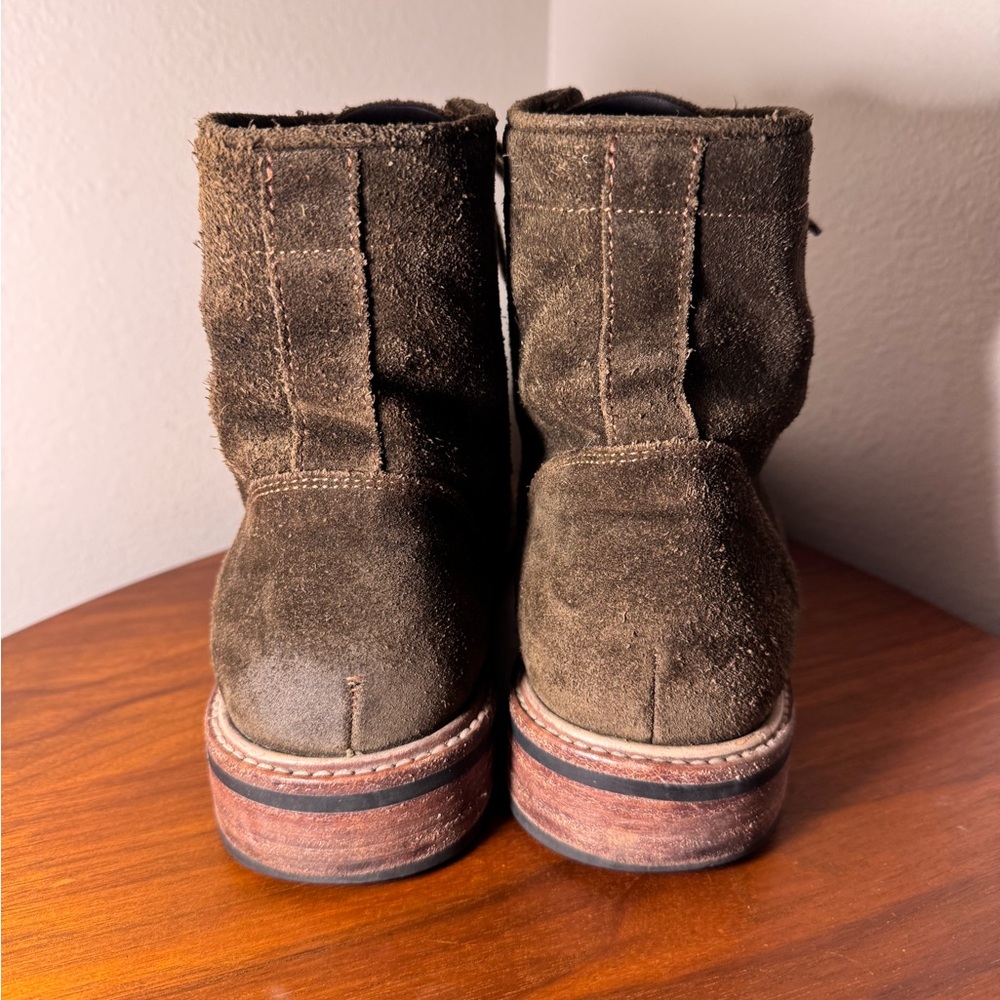 Nisolo Amalia All-Weather Suede Leather Boot in Dark Olive Size 10 - Picture 7 of 10